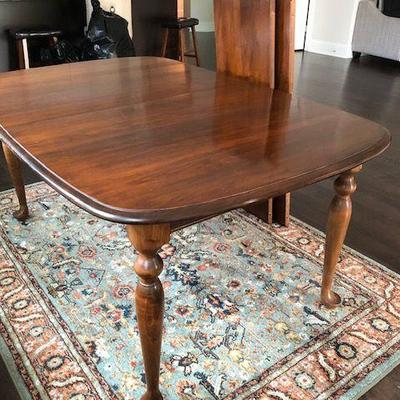 Wooden kitchen table with two inserts $40 Sold 
