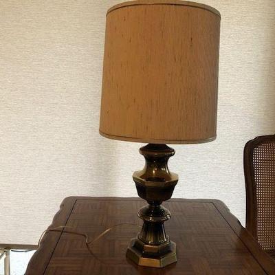 Heavy Brass Table Lamp; great condition; $30