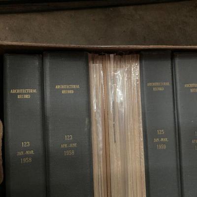 Architectural Record Magazine bound volumes 1955-59
