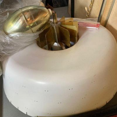 Vintage pull down light fixture retro atomic 1950's