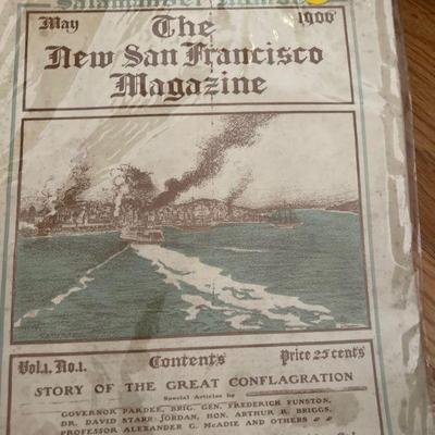 1906 San Francisco Magazine covering 1906 earthquake--pristine with two covers

