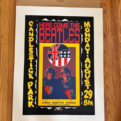 Ltd Edition silk screen. Light foxing in left corner.