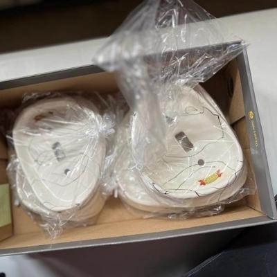 Ceramic "atomic" switch plates.