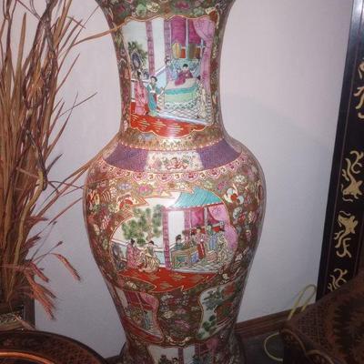 Oversized Asian vase