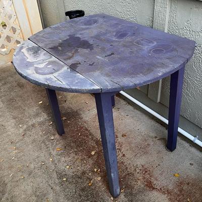 MMS142 Purple Wooden Plant Table 