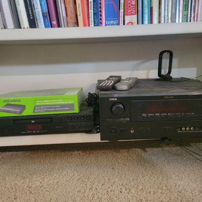 DENON receiver and DVD player