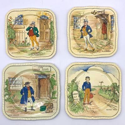 Alfred Meakin Dickens character plates