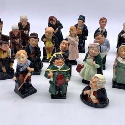 Royal Doulton Dickens figurines, ht. 4”