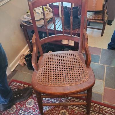 WALNUT ANTIQUE SIDE CHAIRS