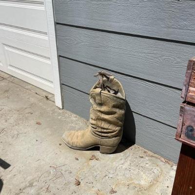 Yard cement boots - we have 2 