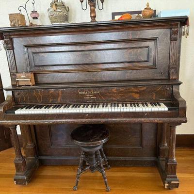 Piano with refurbished keys & cords