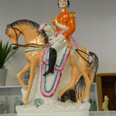 Staffordshire Emperor Louis Napoleon on horse
