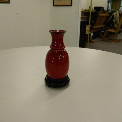 Boyd Owens red clay vase Original Owens Pottery Seagrove 