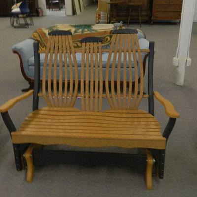 Amish bentwood glider