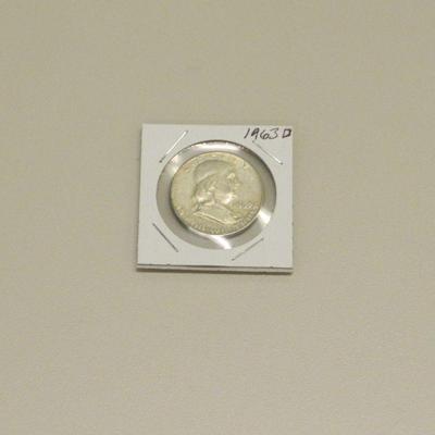 Benjamin Franklin silver half dollar