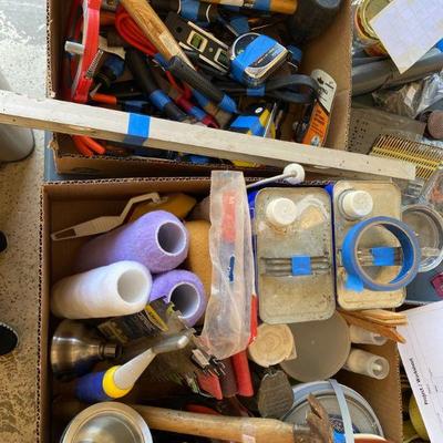 Tools, paint supplies and more