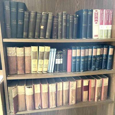 Lot 113-LIB: Well-Worn Commentary Collection

â€¢	From our Clientâ€™s over 2,000-volume Pastoral library
â€¢	Please see photos for...