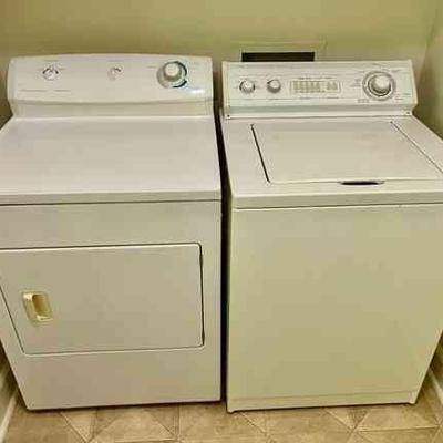 Lot 158-LAU: Washer/Dryer Set

Includes: 
â€¢	Whirlpool LSC93555EQ1 top-load washing machine
o	Heavy Duty, large-capacity
â€¢	Frigidaire...