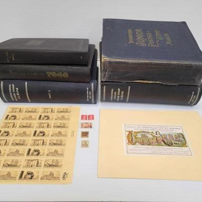 #1800 â€¢ (5) Binder Stamp Collection
