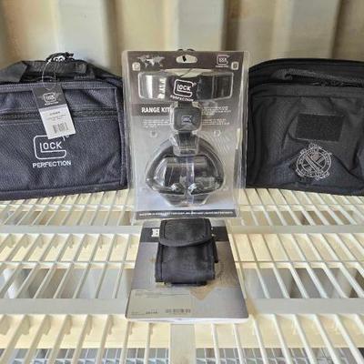 #7736 â€¢ (2) Gun Bags, Gun Range Kit, Smartphone Case

