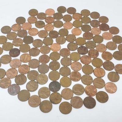 #1508 â€¢ (113) Wheat Pennies & Lincoln Memorial Pennies
