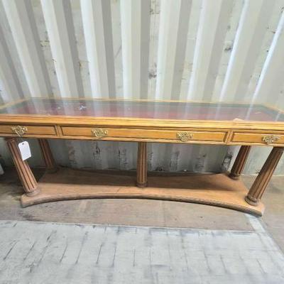 #4502 â€¢ Glass Top Display Table with Pull Out Drawer
