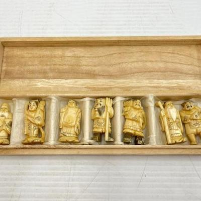 #1818 â€¢ Netsuke Carved Bone Figurines
