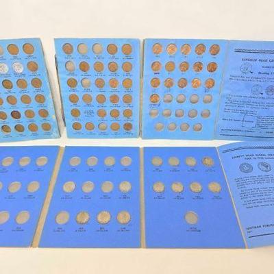 #1522 â€¢ Lincoln Head Cent and Liberty Head Nickle Collection Albums
