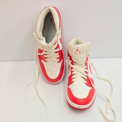#1832 â€¢ Air Jordan 1 Mid Habanero Red Sneakers
