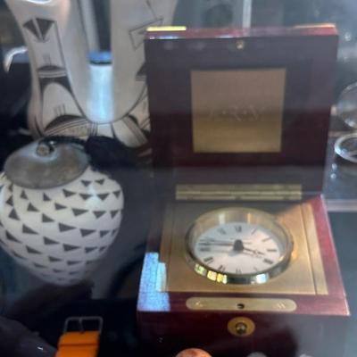 Tiffany clocks and compass