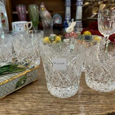 St Louis crystal glasses