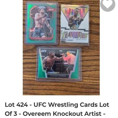UFC Wrestling Cards