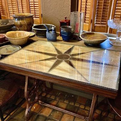 Repurposed sewing table