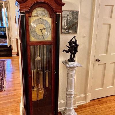 Colonial grandfather clock