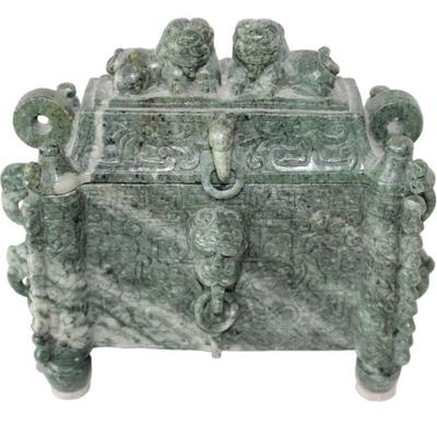 Carved Jade Box 