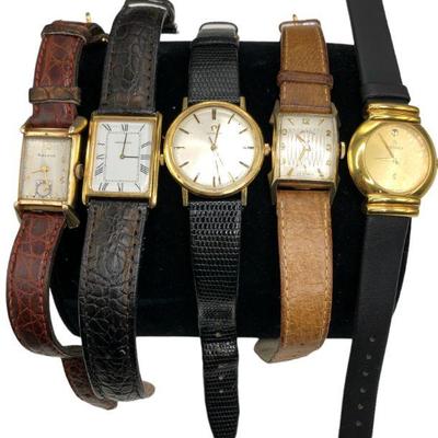 Collection Vintage Mens Watches, BULOVA, MOVADO, OMEGA, LORD ELGIN
