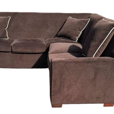 Modern Style Sectional Sofa w/ Matador Back
