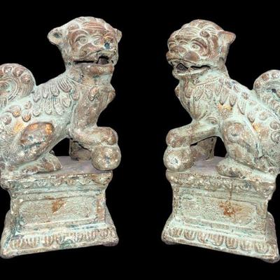 Chinese Foo Dogs, Pair

