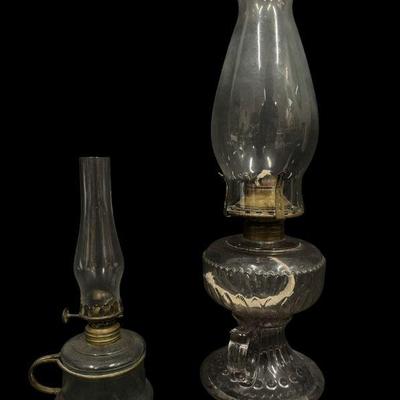Two Antique Oil Lamps
