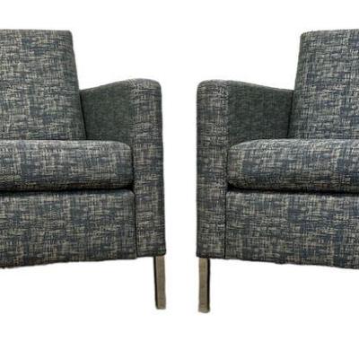 Mid Century FLORENCE KNOLL for KNOLL Style Lounge Chairs, Pair
