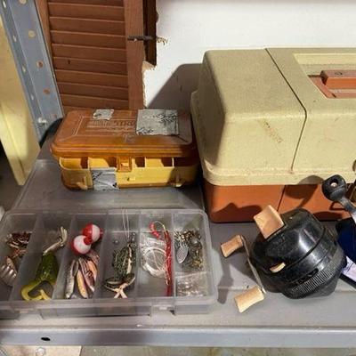 Fishing Tackle box and Misc