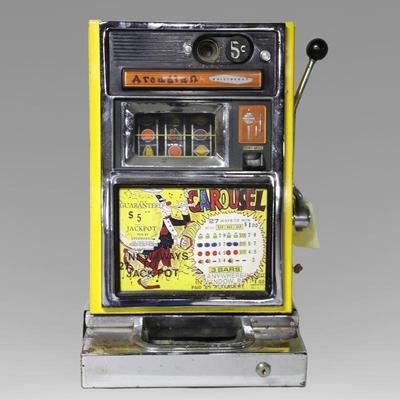 Vintage Arcadian 5 cent slot machine