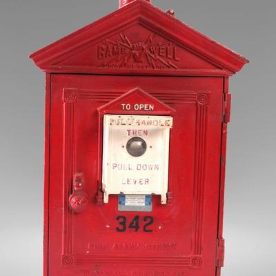Cast Iron Game Well Fire Alarm Station