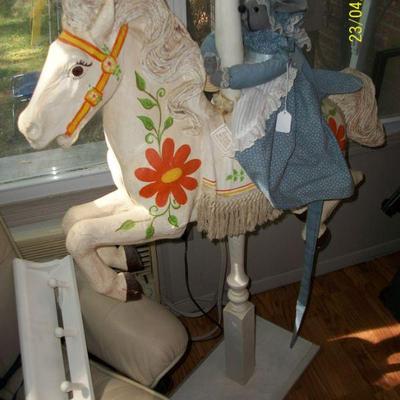 Vintage Free Standing Carousel Horse