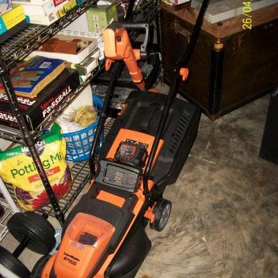 Cordless Mower with Trimmer