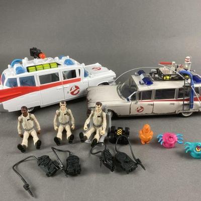 Lot 185 | 2 Ghostbuster Cars & Figurines