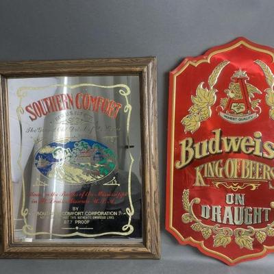 Lot 328 | Southern Comfort & Budweiser Signs