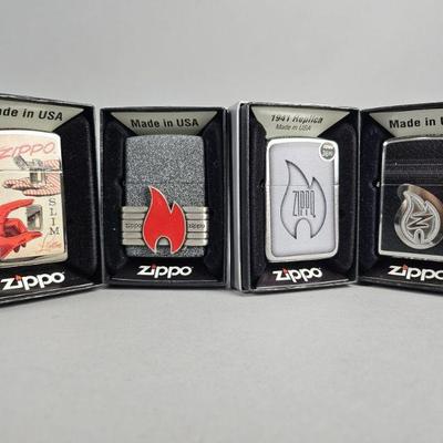 Lot 522 | Zippo Flame Graphic Lighters & More!