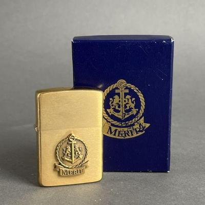 Lot 404 | Rare Solid Brass Merit Zippo