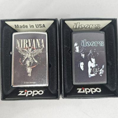 Lot 55 | Zippo Nirvana and The Doors Lighters